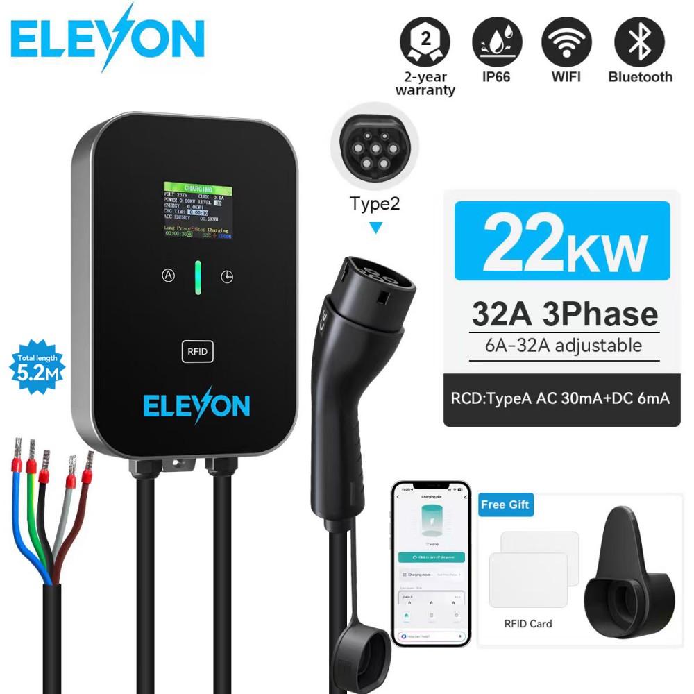 Wallbox Ev - ELEVON EV Charging Station 22KW Type2