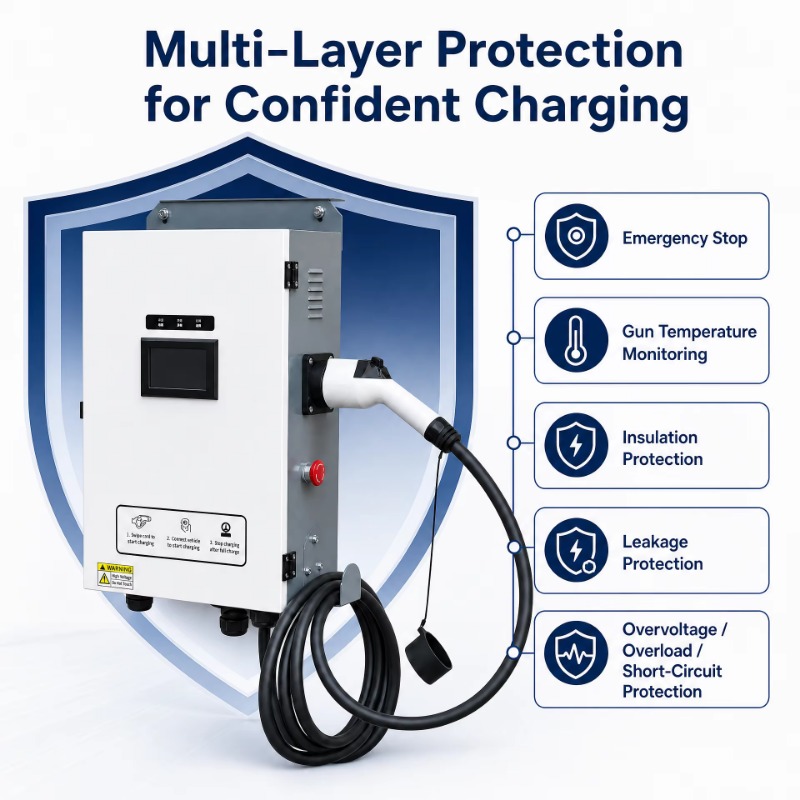 Floor-mounted Charging Station - Fast Ev Charger ulasan dan harga