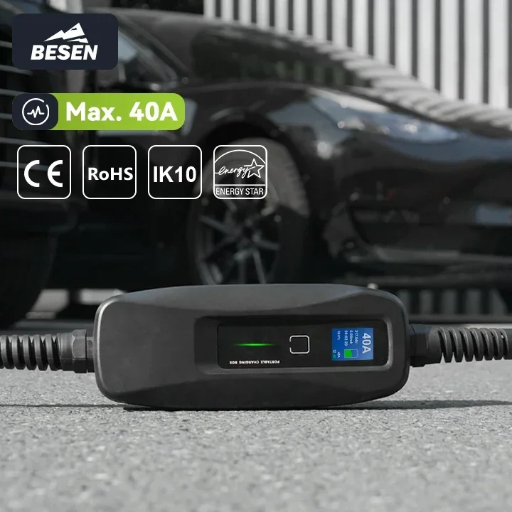 BESEN 8.8kW Portable Type 1 EV - Portable Ev Charger ulasan dan harga