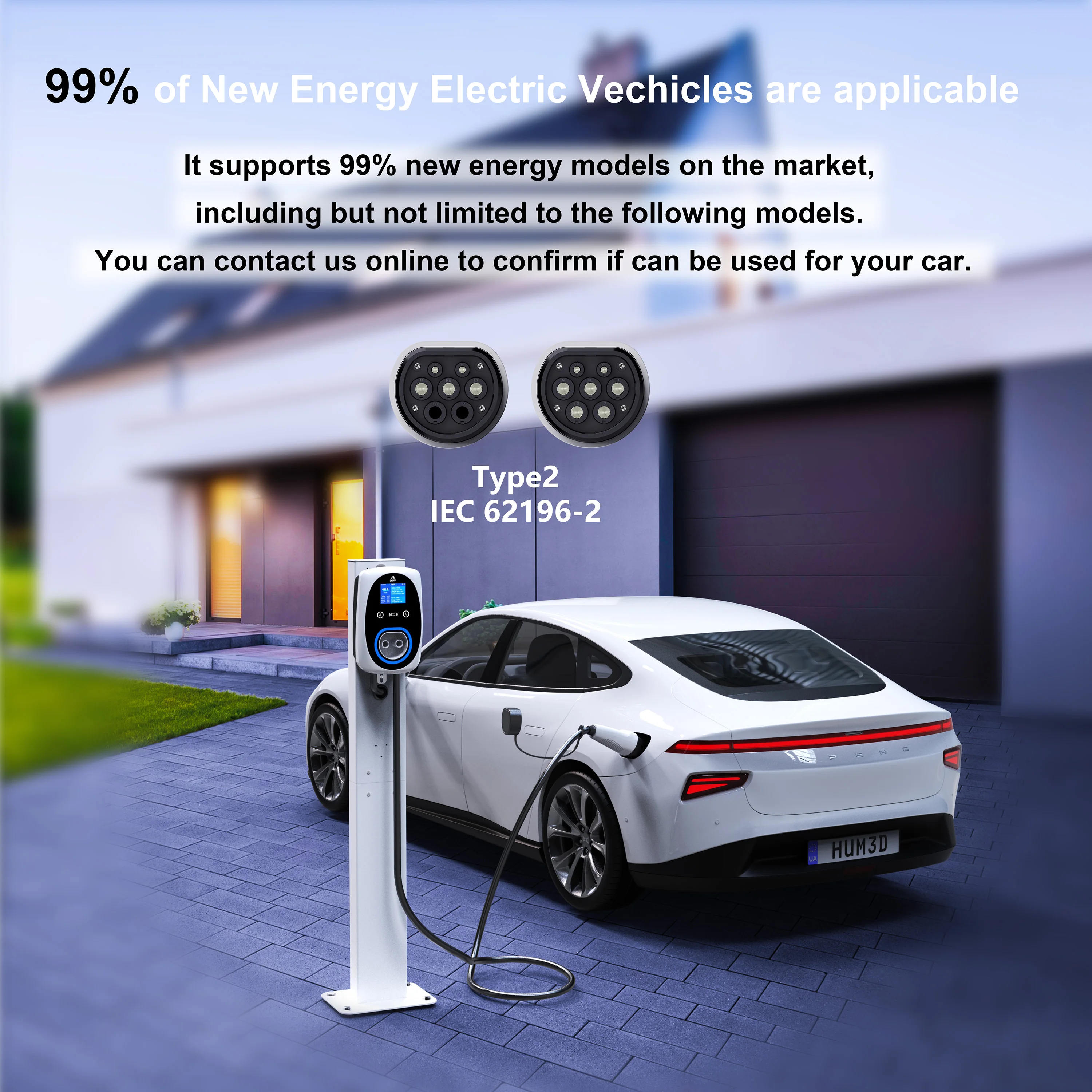 GWUYU EV Charger 32A 7.6KW EVS - Wallbox Ev ulasan dan harga