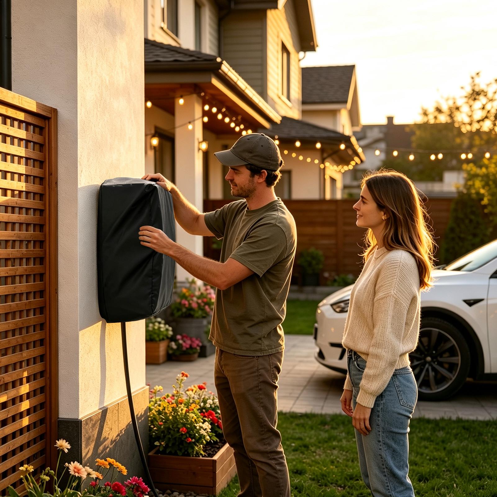 Outdoor EV Charger Cover Car C - Home Ev Charger ulasan dan harga