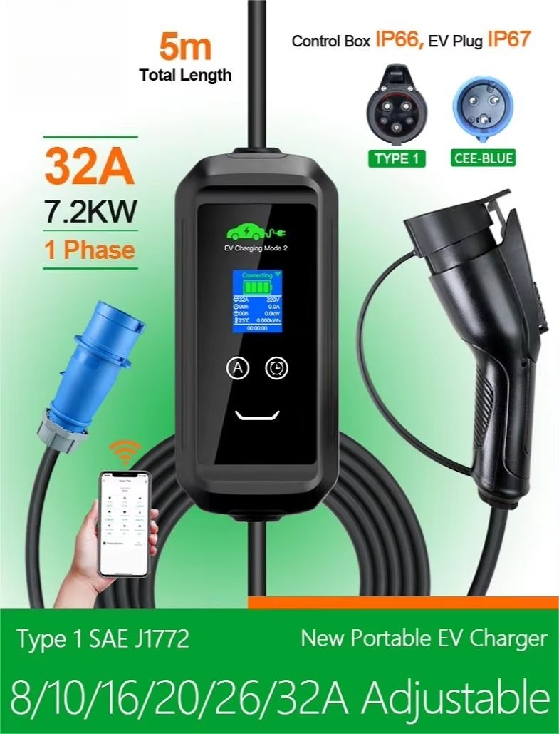 Custom USA AC Portable EV Char - Ev Charger ulasan dan harga