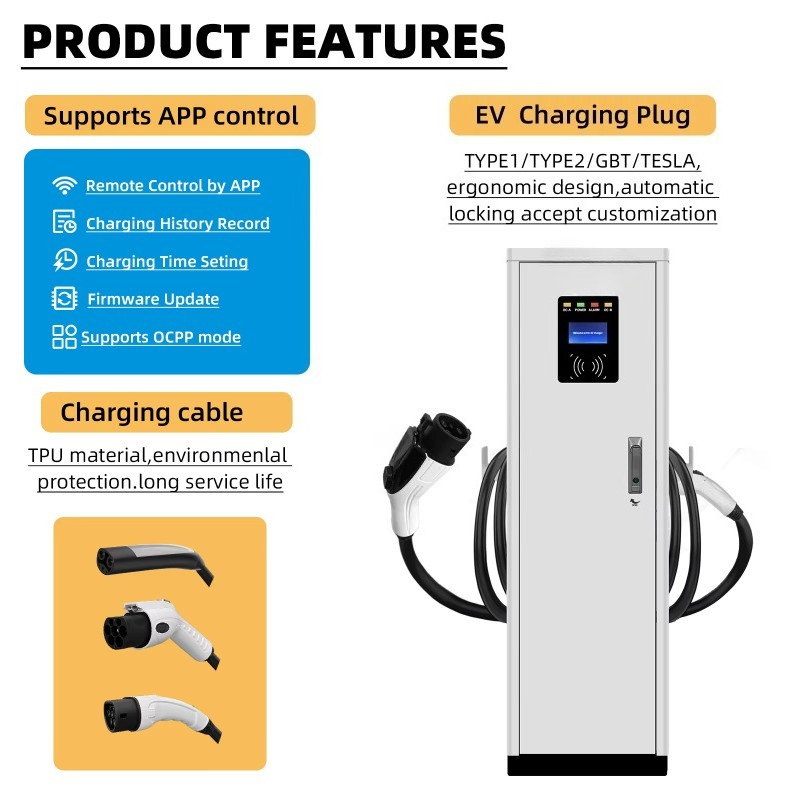 22kW*2 GB/T Type1/Type2 Dual A - Ev Charger ulasan dan harga