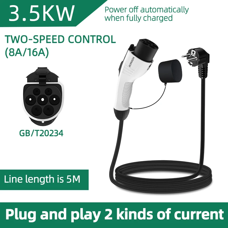 For Electric Vehicle 3.5KW 16A - Ev Charger Adapter ulasan dan harga